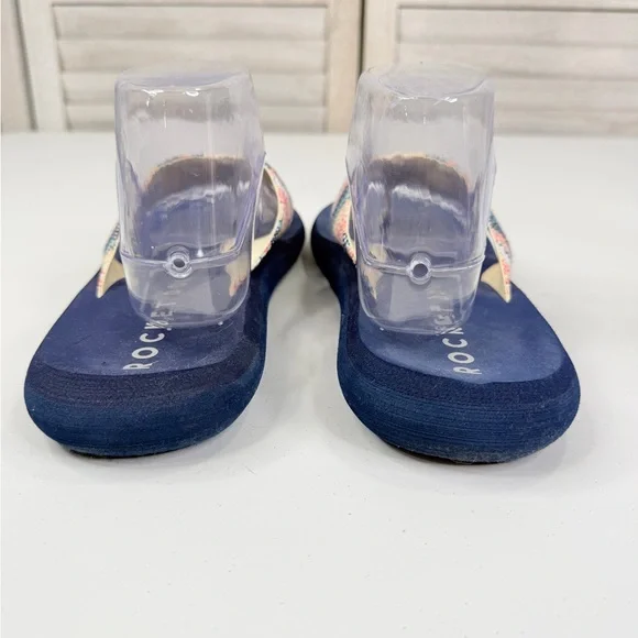 ROCKET DOG "Adios Stark" Women's Flip Flops with Striped Woven Straps-9 - Picture 5 of 6